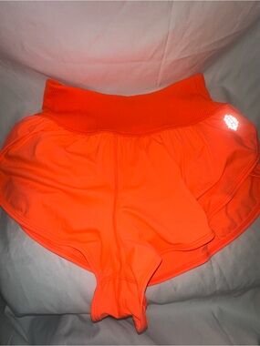 FP Movement by Free People Neon Orange Ribbed Sports Bra